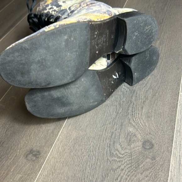 Roberto Ronaldi Leather Camo Print Lace Up combat military style boots Size 6.5 - Picture 14 of 16